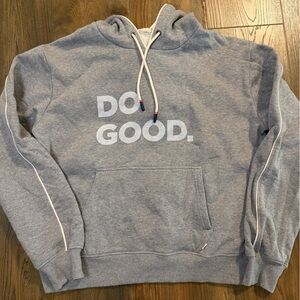 Cotopaxi Gray Hoodie with 'Do Good' Print